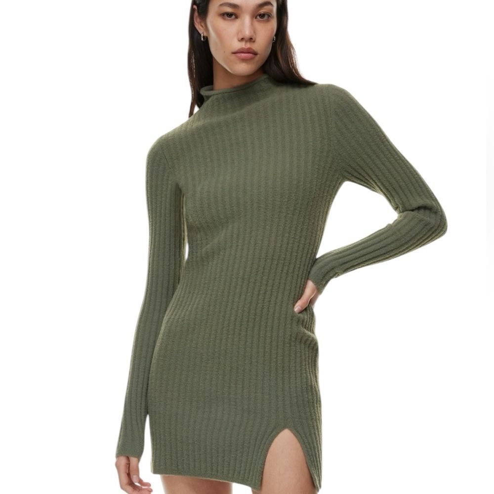 Wilfred free Sage Green Long Sleeve Dress medium